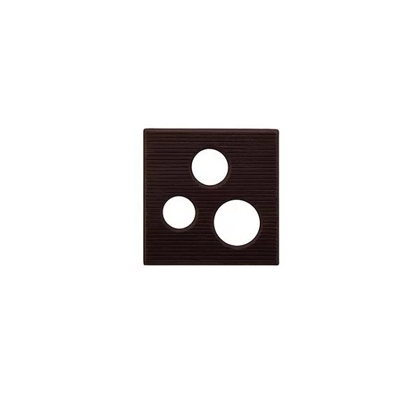 Csokoládé dekoráció – Ét lyukas négyzet (Square, 20 darab/doboz)
