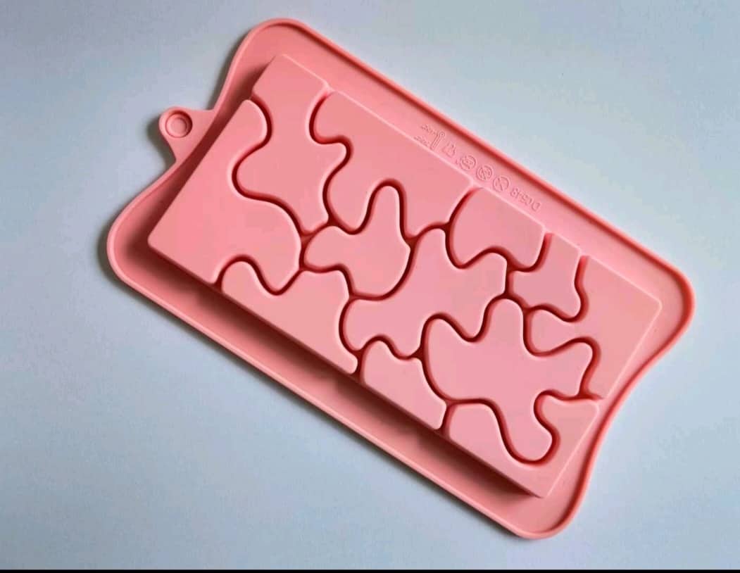 Szilikon táblás csokoládé forma puzzle