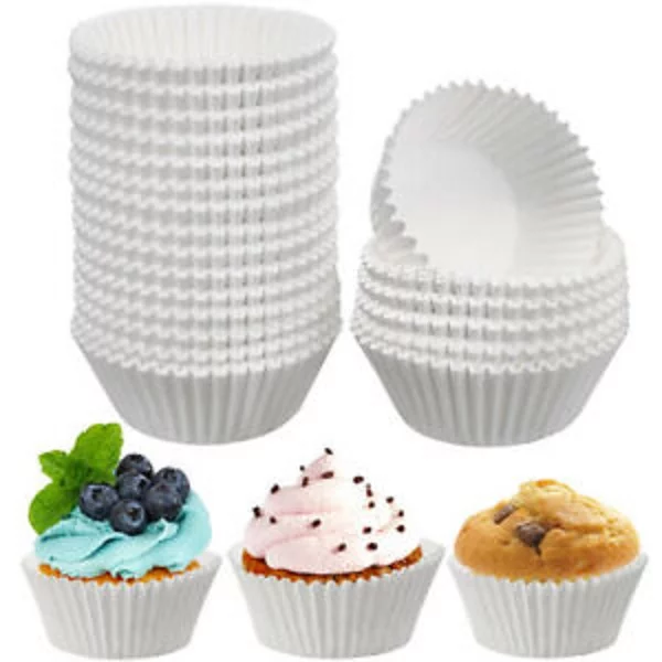 Muffin kapszli – Fehér 100 darab/csomag