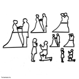 Esküvői Silhouette mintázó